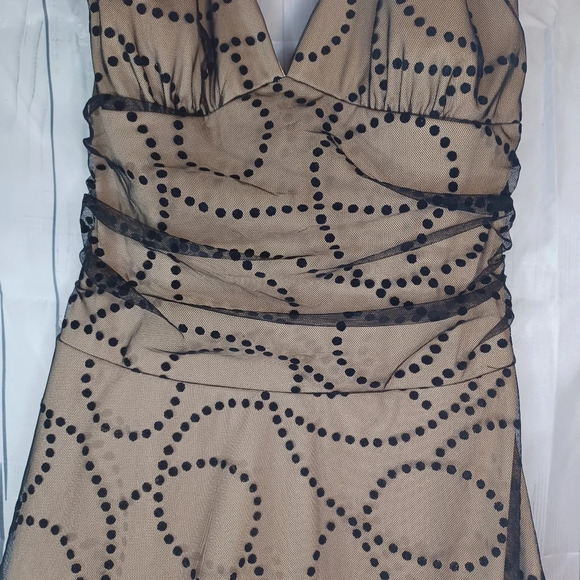 Ruby Rox halter style dress With Lace Overlay - Picture 4 of 9